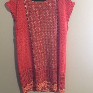 Old Navy Red Printed Dress